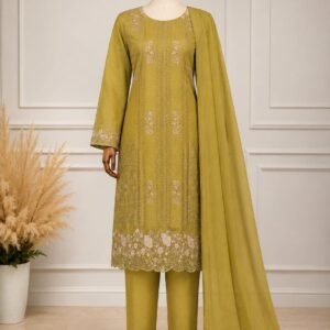 Lawn Embroidered Stitch Suit 3pis Art004
