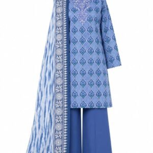 Lawn Embridery 3pis Unstitched Suit-Art006