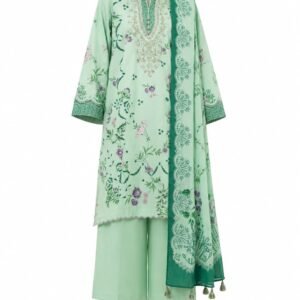 Lawn Embridery 3pis Unstitched Suit-Art006