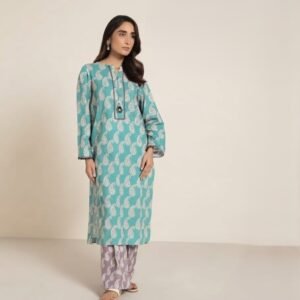 Printed Khaddar Shirt Trouser 2 Piece