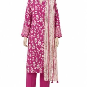 Spphire 3Piece Printed Lawn Unstitched Suit For Women