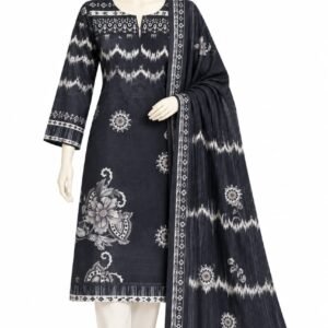 Dhanak Printed 3 Piece Suit